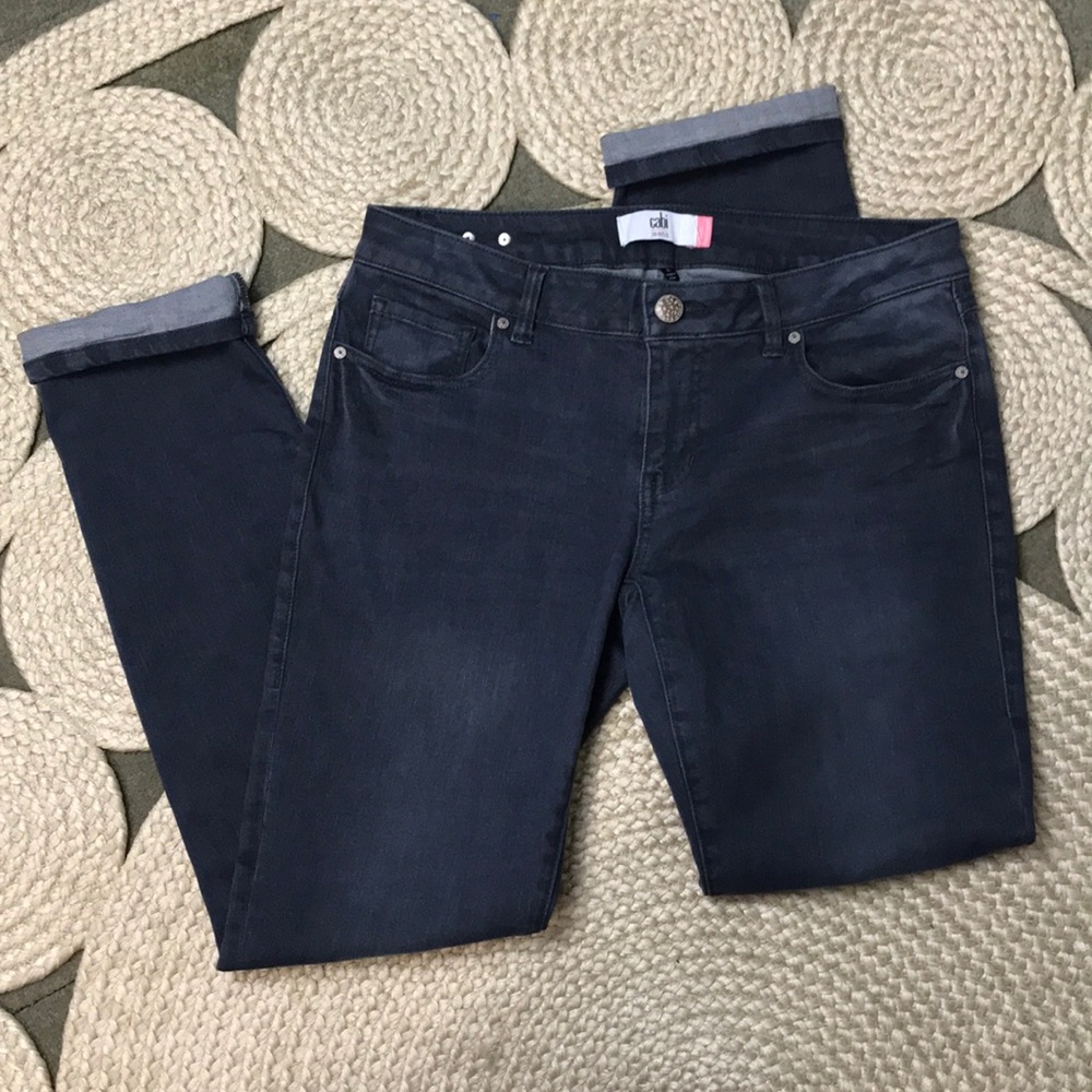 Cabi sz 6 Boyfriend Slim Grey Jeans - Picture 5 of 8